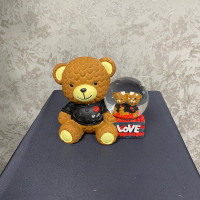 Aşk Temalı Ayıcık Kar Küresi ve Birikim Kumbarası - 21554 -