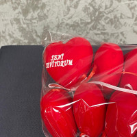 Seni Seviyorum Yazılı Strafor Kalp Çubuk 10'lu - 22290 -