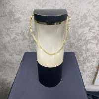 Premium Şeffaf Pencereli Silindir Çiçek Hediye Kutusu - 23128 -