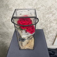 Forever Love Kutulu 2 Güllü Yapay Buket Hediyelik 4'lü - 23143 -