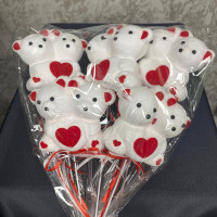 Strafor Çiftli Ayıcık Çiçek Arajman Aksesuarı - 23154 -