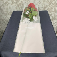 Love Baskılı Tek Gül Buketlik Jelatin 10lu - 23156 -