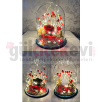 Solmayan Gül Kurşun Cam