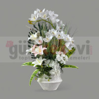 Islak Orkideli Lilyum Arajmanı