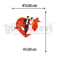 Gelin Arabası Baş Harflik - 4