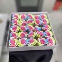 Multicolor Sabun Yapay Gül 25'li - 22244 - deg -