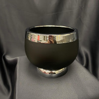 Metal Çiçeklik ve Dekoratif Orkidelik Oval Vazo - 22218 - deg -