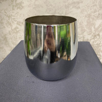 Vintage Metal Çiçeklik ve Dekoratif Küçük Cezve Saksı - 23126- deg -