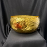 Metal Çiçeklik ve Dekoratif Orkidelik Darbeli Vazo - 22212 - deg -