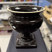 Dekoratif Ayaklı Seramik Döküm Küp Vazo –  22232 - deg -