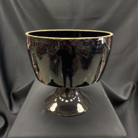 Dekoratif Ayaklı Küçük Seramik Kadeh Vazo –  21506 - deg -