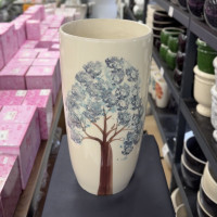 Dekoratif Desenli Seramik Vazo –  21516 - deg -