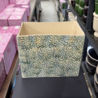 Dekoratif Dikdörtgen Seramik Vazo –  21494 - deg -