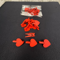 Dekoratif Ahşap Kalp Figürlü Mandal - 70341 - deg -