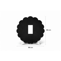 Profesyonel Cenazelik Çelenk Karton Zemin Siyah 90×90 cm - 20411 -