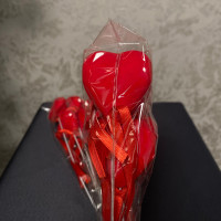 Dekoratif Strafor Çubuk Kalp 25 cm 10'lu - 71153 - deg -