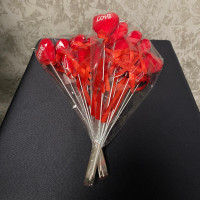 Dekoratif Strafor Çubuk Kalp 25 cm 8'li - 71164 - deg -