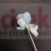 Dekoratif Strafor Simli Çubuk Mini Kalp 11 cm - 71159  - deg -