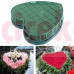 Kalp Şeklinde Oasis Plastik Kasalı Çiçek Süngeri 30 cm - 70217 - 
