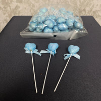 Dekoratif Strafor Simli Çubuk Mini Kalp 11 cm - 71159  - deg -