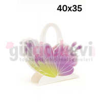 Kelebek Tasarımlı Çiçek Taşıma Çantası