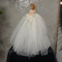 Tüllü Gelin Tasarımlı Çiçek Süsleme Figürü 40 cm - 21050 - deg -