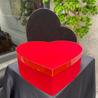 Kalp Formlu Kadife Özel Gün Hediye Kutusu - 21346 -