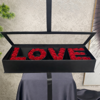 Premium Pencereli Kurdeleli Love Karton Hediye Kutusu - 23115 -