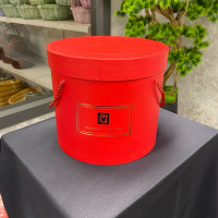 Premium Kırmızı Silindirik Formlu Taşıma İpli Özel Gün Hediye Kutusu 3'lü - 70577 -