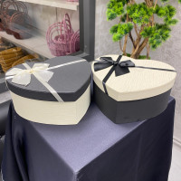 Premium Küçük Kalp Formlu Kurdelalı Özel Gün Hediye Kutusu 3'lü - 70622 -