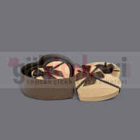 İthal 3 Lü Hediyelik Kalp Kutu