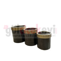 Metal Vazo 3 lü Takım