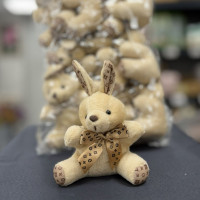 Sevimli Peluş Kurdeleli Tavşan Anahtarlık 12 cm 10'lu - 22611 - deg -